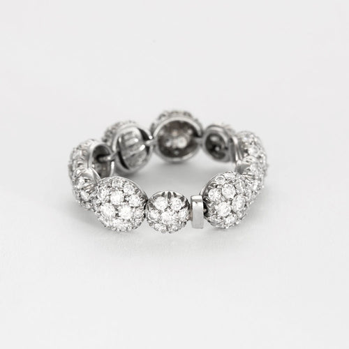 59 CHANTECLER- Bagues souples en or jaune et or gris, diamants et saphirs jaune 58 Facettes DV0956-1-59-2
