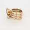 Bague 55 HULCHI BELLUNI - Funghetti - Bague en or et diamants 58 Facettes DV11120-2