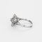 Bague 59 Bague fleur platine, or gris et diamants 58 Facettes DV11277-6-59-2