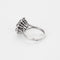 Bague 59 Bague fleur platine, or gris et diamants 58 Facettes DV11277-6-59-2