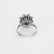 Bague 59 Bague fleur platine, or gris et diamants 58 Facettes DV11277-6-59-2