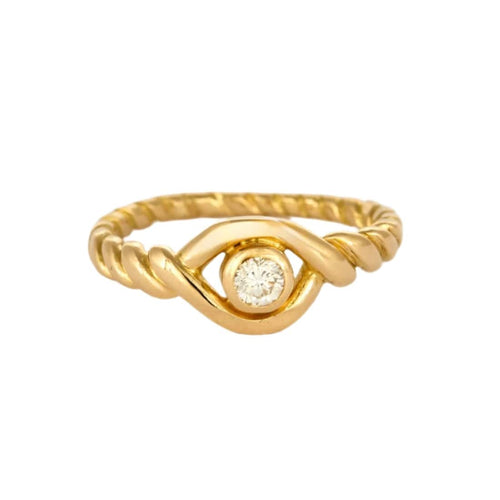 Bague 52.5 CARTIER - Astrale - Fine Bague en or jaune et diamant 58 Facettes DV0937-1-525-3