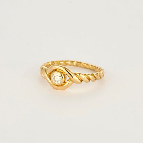 Bague 52.5 CARTIER - Astrale - Fine Bague en or jaune et diamant 58 Facettes DV0937-1-525-3