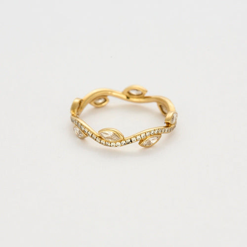 Bague 52 DE BEERS - Alliance Adonis or jaune et diamants 58 Facettes DV0954-1