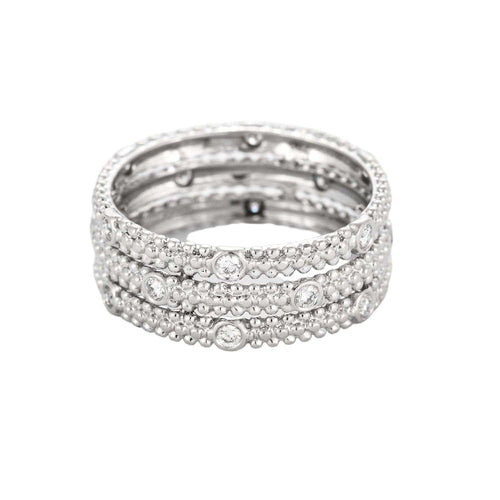 Bague 52 MAUBOUSSIN - Bague Le Premier Jour en or blanc et diamants. 58 Facettes DV6598-13-52-2
