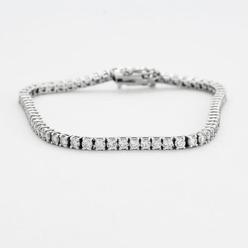 Bracelet Bracelet tennis en or blanc et diamants 58 Facettes DV0925-4