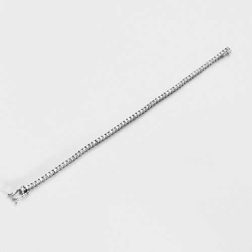 Bracelet Bracelet tennis en or blanc et diamants 58 Facettes DV0925-4