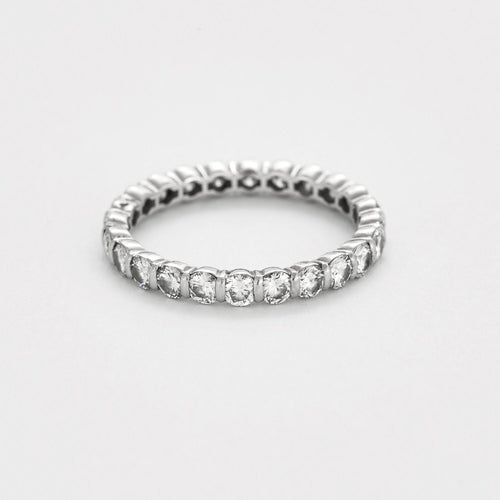 Bague 57 Alliance platine, or gris et diamants 58 Facettes DV4754-16-57-3