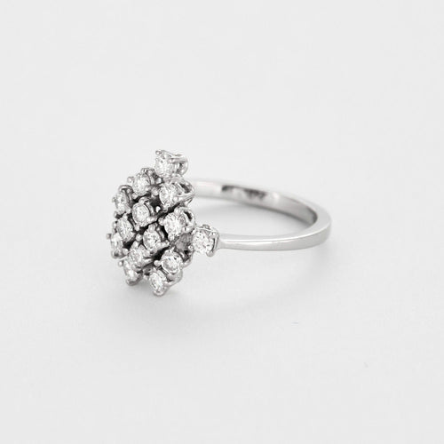 Bague 50 Bague en or gris et diamants 58 Facettes DV0120-15-50-5