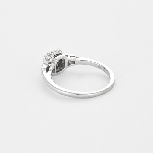 Bague 50 Mauboussin - Bague Solitaire Un Automne 1930 n°1 or gris et diamants. 58 Facettes DV12035-1-50-2