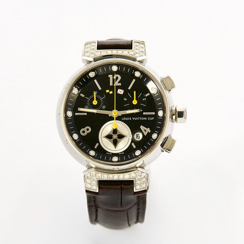 Montre LOUIS VUITTON - Love Cup - Montre acier et diamants 58 Facettes DV0938-1