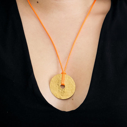 Pendentif DINH VAN - Pi - Pendentif en or martellé 58 Facettes DV12511-3