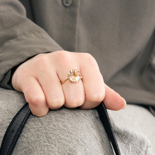 Bague 50 DIOR -  « OUI » Bague en or rose et morganite 58 Facettes DV12438-1-50-2