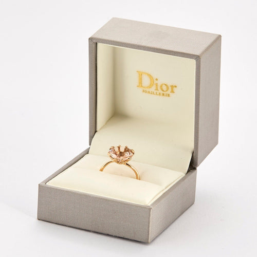 Bague 50 DIOR -  « OUI » Bague en or rose et morganite 58 Facettes DV12438-1-50-2