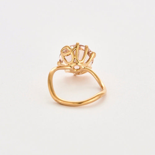 Bague 50 DIOR -  « OUI » Bague en or rose et morganite 58 Facettes DV12438-1-50-2