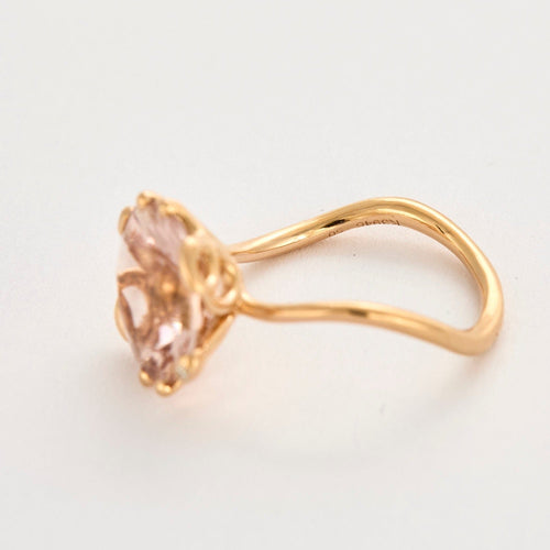 Bague 50 DIOR -  « OUI » Bague en or rose et morganite 58 Facettes DV12438-1-50-2