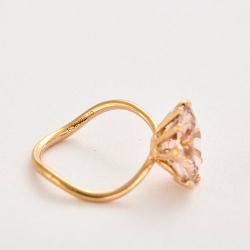 Bague 50 DIOR -  « OUI » Bague en or rose et morganite 58 Facettes DV12438-1-50-2