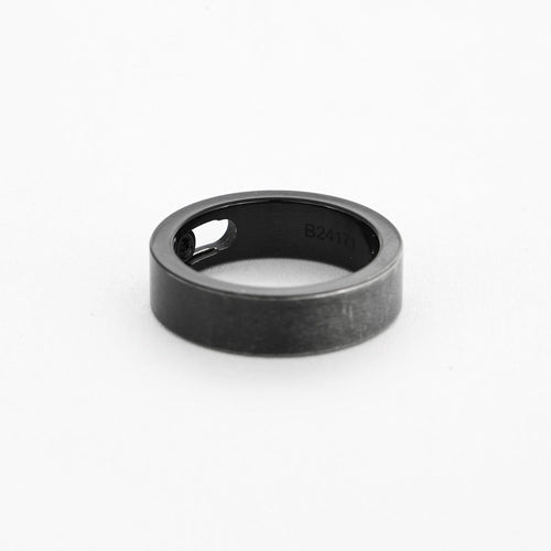 Bague 56 MESSIKA - Bague Move en titanium noir et diamant noir 58 Facettes DV12249-2