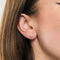 Boutons d'oreilles en or gris et diamants 58 Facettes DV12539-2