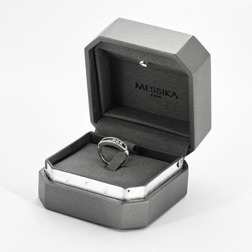 Bague 53 MESSIKA - Bague Baby Move en or blanc 18K (750 Millièmes) pavée de diamants 58 Facettes DV12249-1-53-2