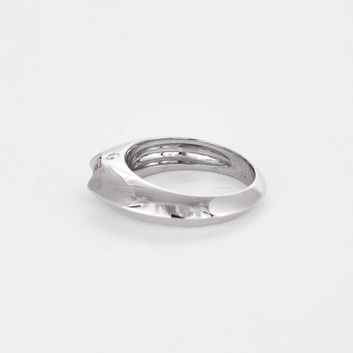 Bague 55 PIAGET - Biseau - Bague en or gris et tourmaline rose 58 Facettes DV12511-7-DV0882-1