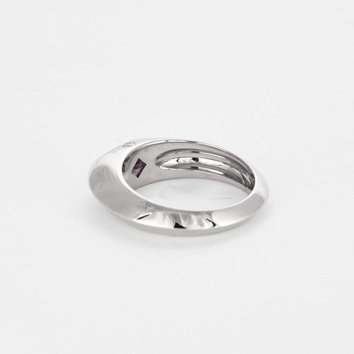 Bague 55 PIAGET - Biseau - Bague en or gris et tourmaline rose 58 Facettes DV12511-7-DV0882-1