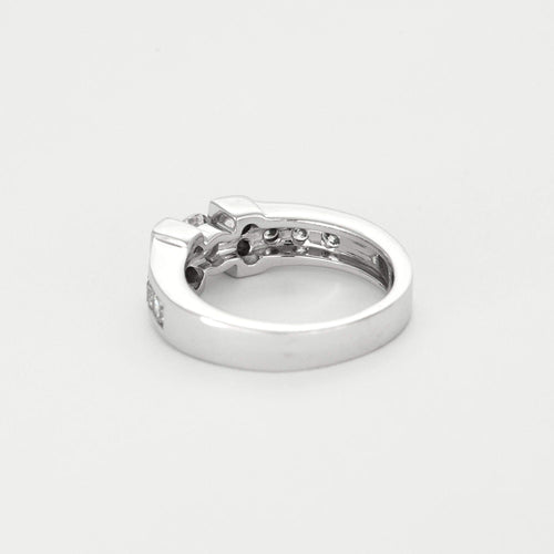 Bague 53 Bague Jonc en or gris et diamants 58 Facettes DV2004-11-53-10