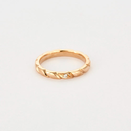 50 CHAUMET - Torsade - Alliance en or rose et diamant 58 Facettes DV0970-1-50-2