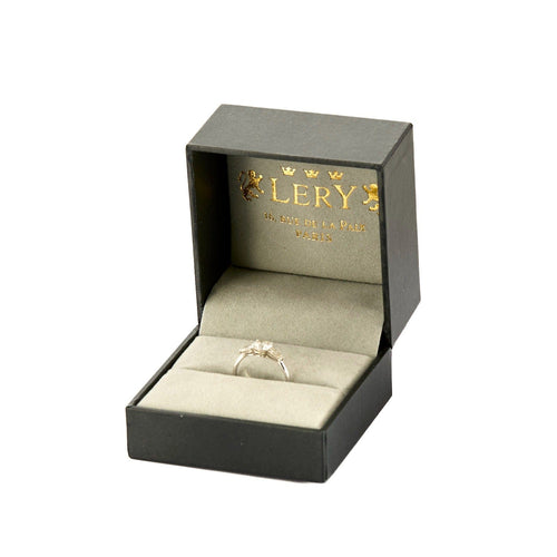 Bague 47 Bague Solitaire en or gris et diamants 58 Facettes DV12420-2-47-2