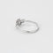 Bague 47 Bague Solitaire en or gris et diamants 58 Facettes DV12420-2-47-2