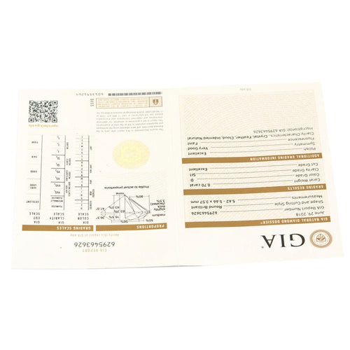 Bague 47 Bague Solitaire en or gris et diamants 58 Facettes DV12420-2-47-2