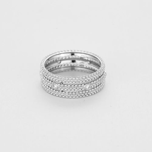 Bague 54 MAUBOUSSIN - Le Premier Jour - Bague en or gris et diamants 58 Facettes DV6598-14