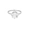 Bague 55 Bague solitaire en platine et diamant 58 Facettes DV12390-1