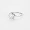 Bague 55 Bague solitaire en platine et diamant 58 Facettes DV12390-1