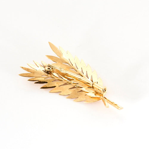 Broche Broche "Feuille" en or jaune 58 Facettes DV12555-1