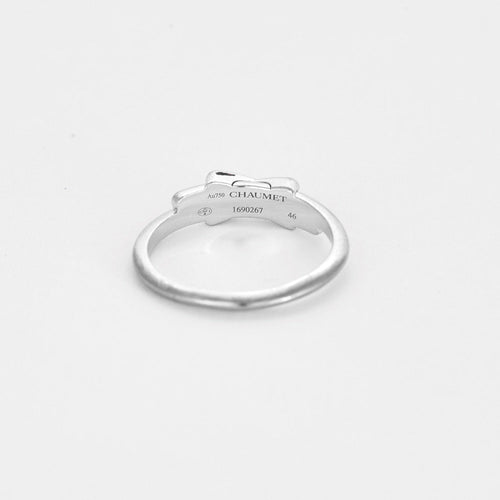 Bague 46 CHAUMET - Bague Jeux de Liens en or gris et diamants. Petit modèle 58 Facettes DV2196-2-46-2