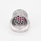 Bague 52 Bague en or gris,  tourmaline rose et pavage petits diamants. 58 Facettes DV3580-1-52-1