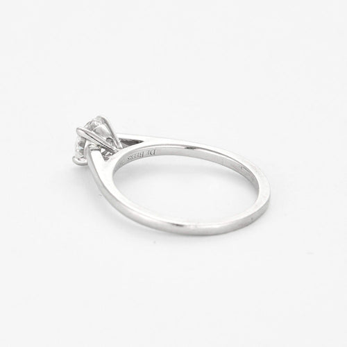 Bague 48 DE BEERS - Bague solitaire platine et diamant 0.54 carat environ 58 Facettes DV0973-1-48-2