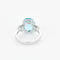 Bague 52 Bague en or gris topaze et diamants 58 Facettes DV0975-3-52-2