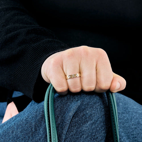 Bague 51 GUCCI - Icon - Bague or rose et diamants 58 Facettes DV0945-1-51-2