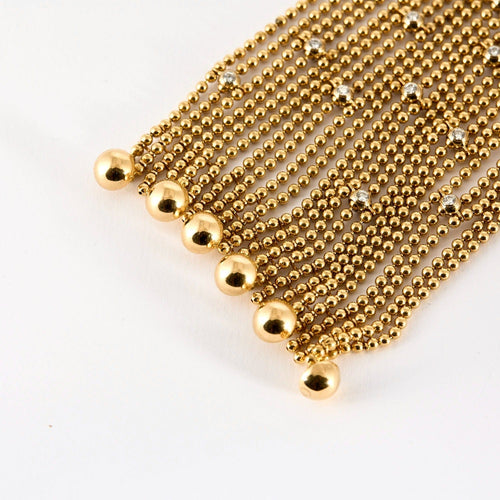 Bracelet CARTIER - Rare Bracelet Draperie Or Jaune et diamants 58 Facettes DV1101-30