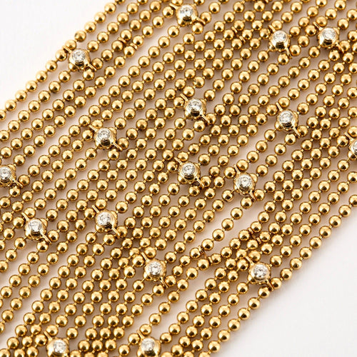 Bracelet CARTIER - Rare Bracelet Draperie Or Jaune et diamants 58 Facettes DV1101-30