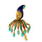 Broche CARTIER - Le fou du roi - Rare Broche en or jaune turquoise et émail polychrome 58 Facettes DV0977-1