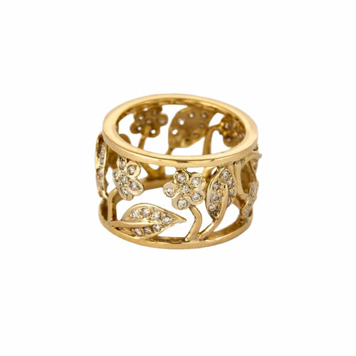 48 Anneau or jaune et diamants 58 Facettes DV0978-2-48-2