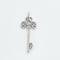 Pendentif TIFFANY - Fleur de lys - Pendentif Clef platine et diamants 58 Facettes DV0707-3