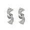 Boucles d'oreilles Paire de boucles d'oreilles or gris et diamants 58 Facettes DV0978-9