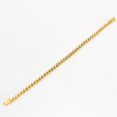Bracelet Bracelet ligne en or jaune et diamants 58 Facettes DV0978-3
