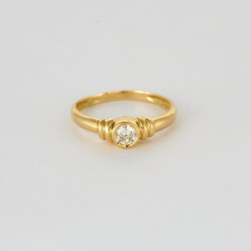 50 Bague solitaire en or jaune et diamant 58 Facettes DV5390-11-50-5
