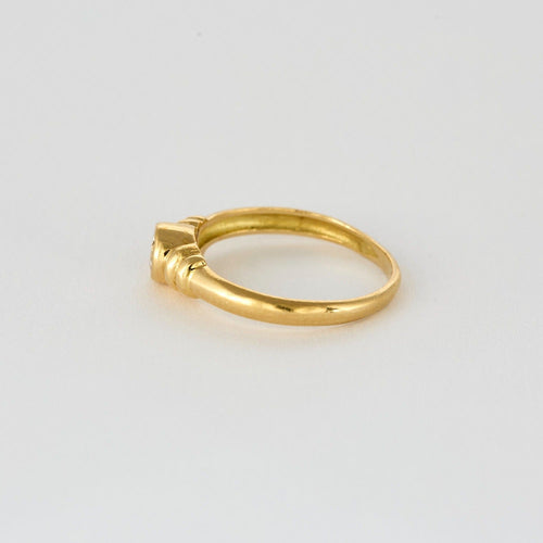 Bague 50 Bague solitaire en or jaune et diamant 58 Facettes DV5390-11-50-5