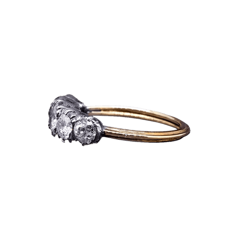 Bague 54 Bague - diamants en or jaune 14K 58 Facettes RING - 009